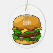 Décoration En Céramique Illustration de Hamburger (Gauche)