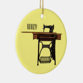 Décoration En Céramique Illustration de la machine à coudre (Droite)