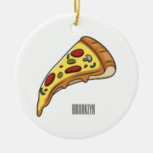 Décoration En Céramique Illustration de la pizza