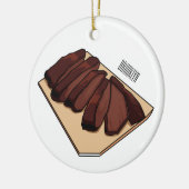 Décoration En Céramique Illustration de la poitrine de boeuf (Gauche)