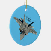 Décoration En Céramique Illustration de l'avion de chasse (Droite)
