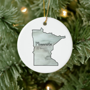 Décoration En Céramique Illustration de l'état du Minnesota