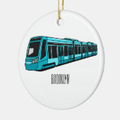 Décoration En Céramique Illustration de locomotive électrique (Gauche)