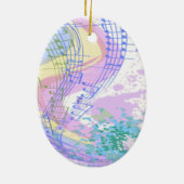 Décoration En Céramique Illustration de mode de danse avec les cheveux (Dos)