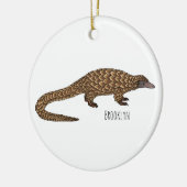 Décoration En Céramique Illustration de pangolin à queue longue (Gauche)