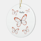 Décoration En Céramique Illustration de papillon en verre (Gauche)