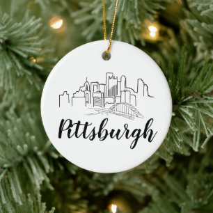 Décoration En Céramique Illustration de Pittsburgh Skyline