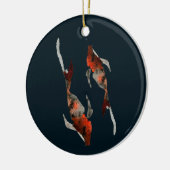 Décoration En Céramique Illustration de poisson koi aquarelle (Gauche)