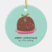 Décoration En Céramique Illustration de pudding moderne de Noël (Devant)