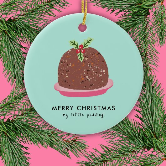 Décoration En Céramique Illustration de pudding moderne de Noël