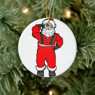 Décoration En Céramique Illustration de Santa Claus