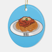 Décoration En Céramique Illustration de Spaghetti (Gauche)