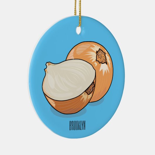 Décoration En Céramique Illustration d'oignon (Droite)