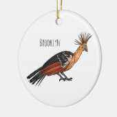 Décoration En Céramique Illustration d'oiseau Hoatzin (Gauche)