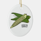 Décoration En Céramique Illustration d'Okra (Droite)