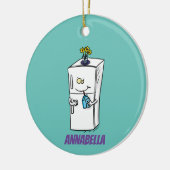 Décoration En Céramique Illustration drôle de réfrigérateur (Gauche)