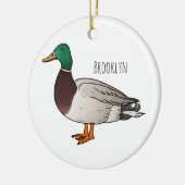 Décoration En Céramique Illustration du canard de Majard (Gauche)