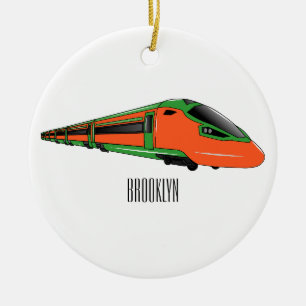 Décoration En Céramique Illustration du train à balles