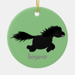 Décoration En Céramique Illustration d'un poney de Shetland mignon