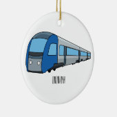 Décoration En Céramique Illustration d'un train électrique (Droite)