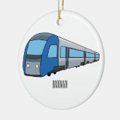 Décoration En Céramique Illustration d'un train électrique (Gauche)