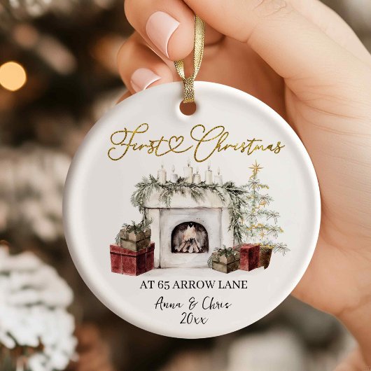 Décoration En Céramique Illustration First Christmas in our new home