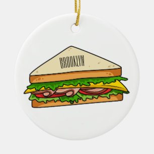 Décoration En Céramique Illustration Sandwich