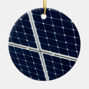 Décoration En Céramique Image amusante d'un panneau solaire