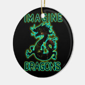 Décoration En Céramique Imaginez Les Dragons D'Imaginaire Magique Et Mythi (Gauche)