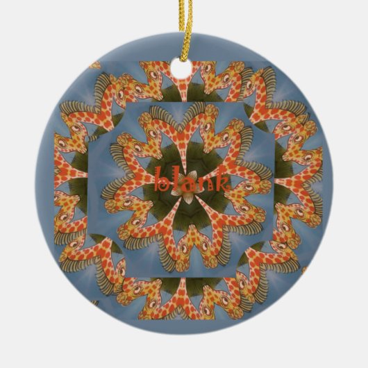 Décoration En Céramique Impression d'art Abstrait Giraffe (Devant)