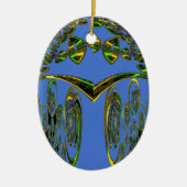 Décoration En Céramique Impression d'art Iridescente avec design abstrait (Devant)