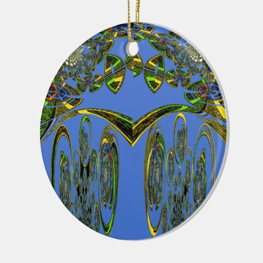 Décoration En Céramique Impression d'art Iridescente avec design abstrait (Gauche)