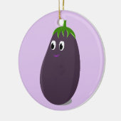 Décoration En Céramique Impression d'aubergines mignonnes (Gauche)