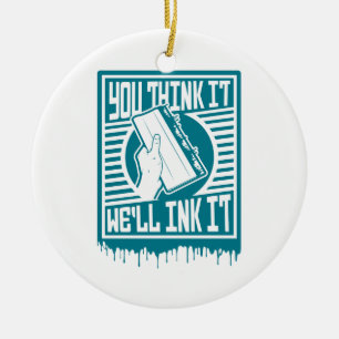 Décoration En Céramique Impression d'écran Impression d'encre d'obéissance