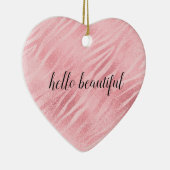 Décoration En Céramique Impression Glam Pink Zebra (Droite)