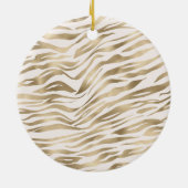 Décoration En Céramique Impression Gold Zebra (Dos)