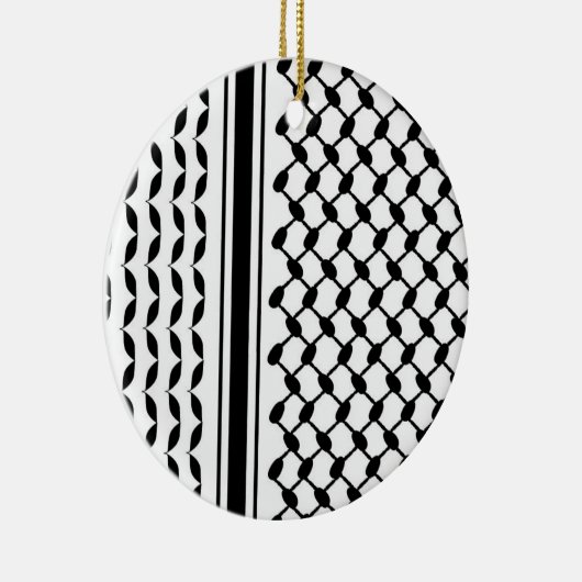 Décoration En Céramique Impression Keffiyeh (Droite)