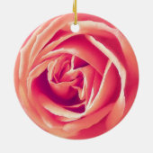 Décoration En Céramique Impression rose corail (Dos)
