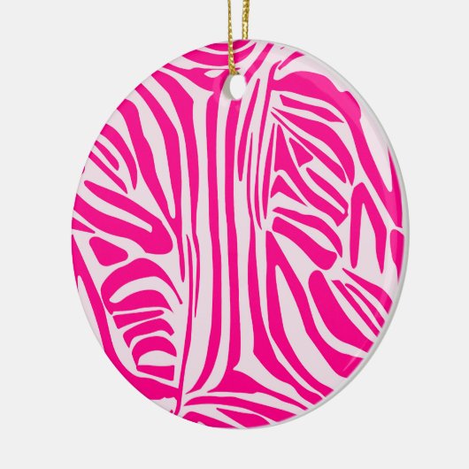 Décoration En Céramique Impression zèbre rose (Gauche)