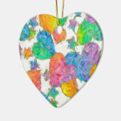 Décoration En Céramique Impressionniste Pastel Valentine Hearts (Gauche)