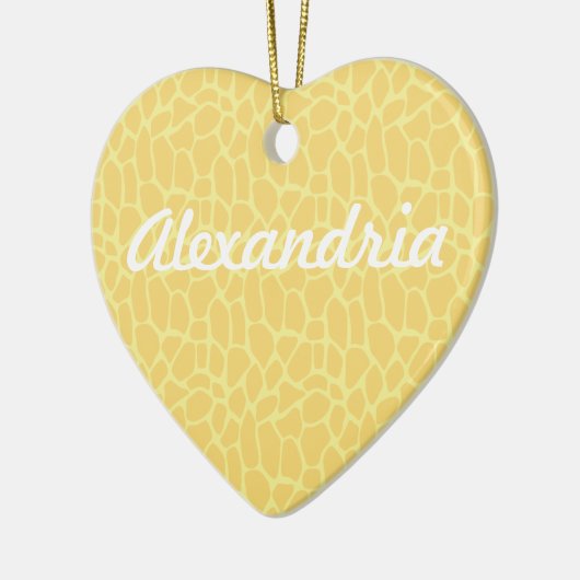 Décoration En Céramique Imprimer Giraffe Jaune (Gauche)