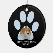 Décoration En Céramique In Love Mémoire Chien Photo Garder Noël (Gauche)