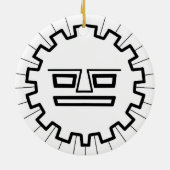 DÉCORATION EN CÉRAMIQUE INCA SUN DIEU (Dos)