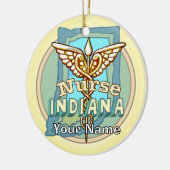 Décoration En Céramique Indiana Nurse Caduceus (Gauche)