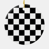 Décoration En Céramique Indicateur À damiers (Dos)