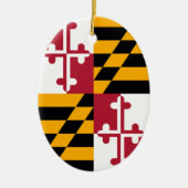 Décoration En Céramique Indicateur de l'état du Maryland (Devant)