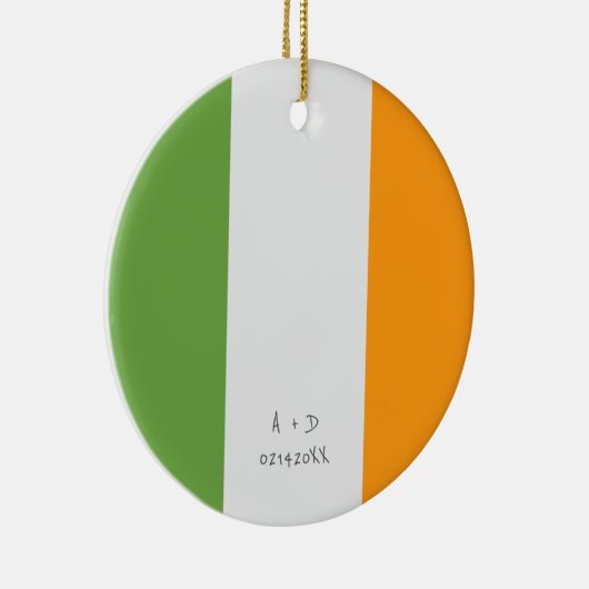 Décoration En Céramique Indicateur Irlande du message personnalisé (Droite)