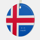 Décoration En Céramique Indicateur Islande du message personnalisé (Gauche)