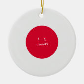 Décoration En Céramique Indicateur Japon du message personnalisé (Devant)