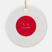 Décoration En Céramique Indicateur Japon du message personnalisé (Dos)